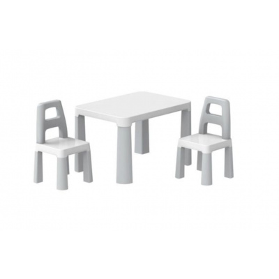 Дитячий стіл з двома стільцями ТехноK - Сірий (0150)