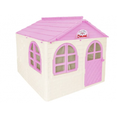 Будинок з шторками середній 02550 DOLONI - світло-рожевий