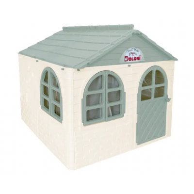 Будинок з шторками середній 02550 DOLONI - м'ятний