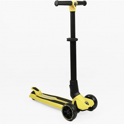 Самокат Lamborghini триколісний  алюмінієве кермо, яке складається, колеса PU зі світлом - L1-007