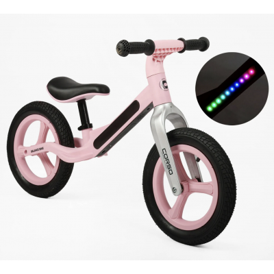 Велобіг Corso 12`` QS-33114 (1) нейлонова рама зі світлом, нейлонова вилка, колеса 12’’ пневматичні гумові - QS-54227