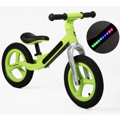 Велобіг Corso 12`` QS-33114 (1) нейлонова рама зі світлом, нейлонова вилка, колеса 12’’ пневматичні гумові - QS-33114