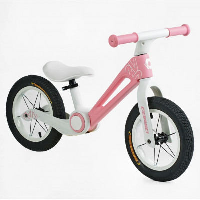 Велобіг Corso, нейлонова рама (складається), нейлонова вилка, надувні колеса 12’’ - Рожнвий (32455)