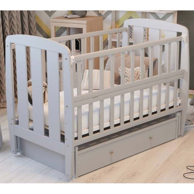 Ліжко Кулька  маятник, ящик, відкидний бік, бук - Сіре