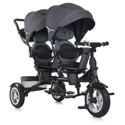 Дитячий трьохколісний велосипед для двійні Turbo Trike MT 1004DUOS-3 - DUOS-2